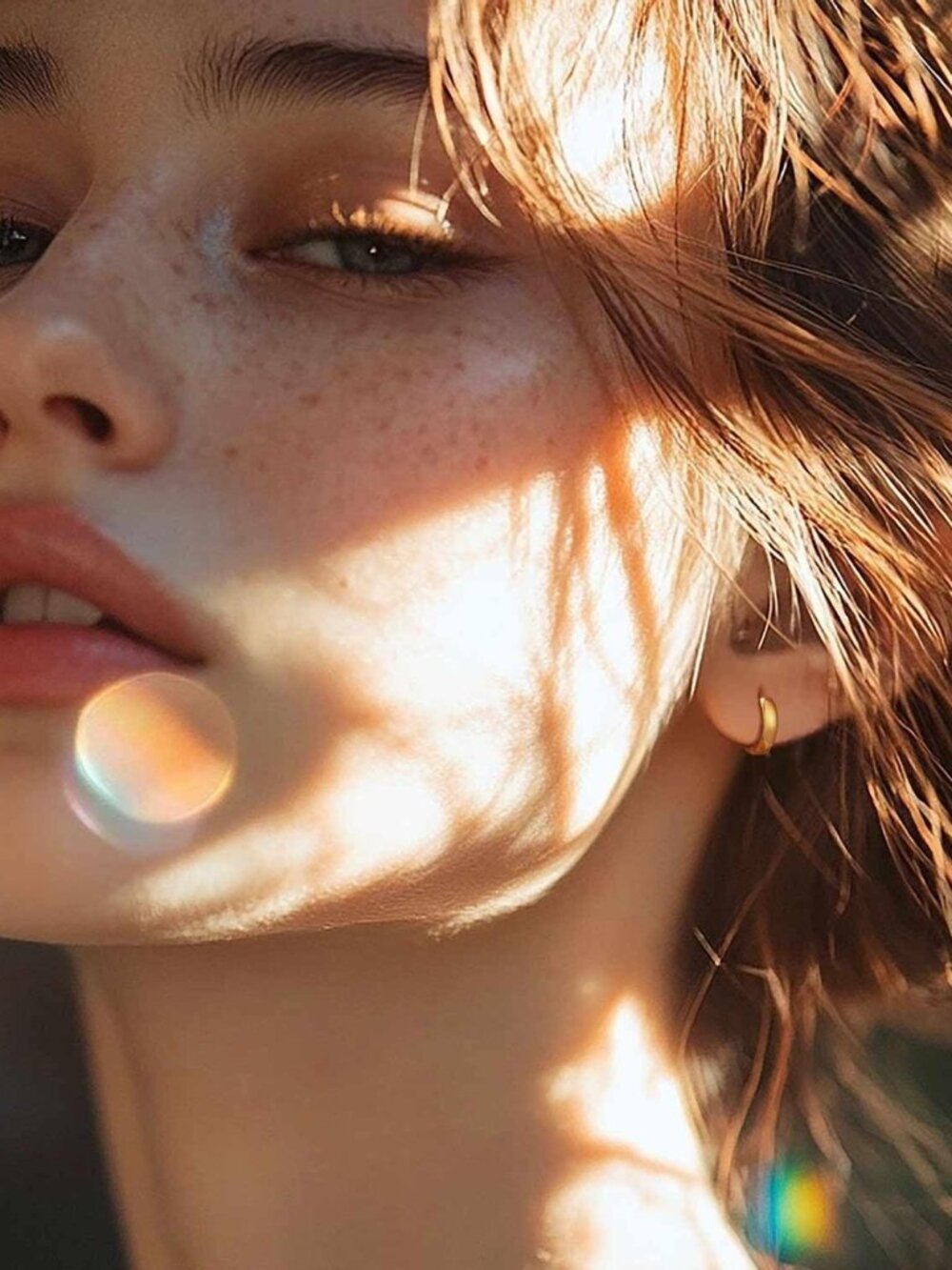 14K Gold Earrings for Women Gold Hoop Earrings for Women Huggie Earring Chunky C - Picture 3 of 6